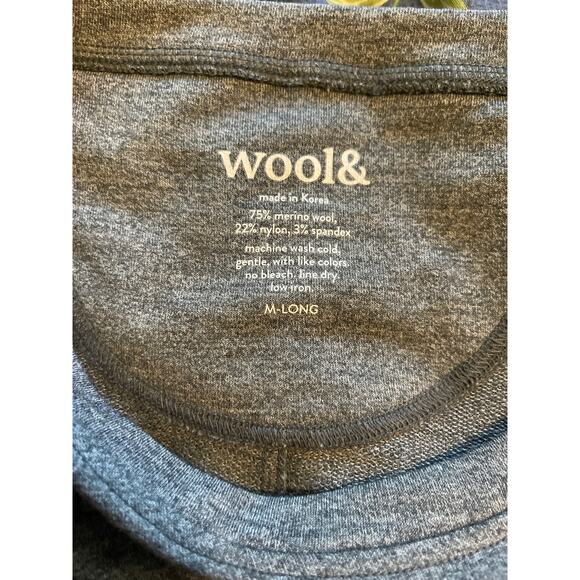 Wool& Sierra Casual Wool Blend Tank Dress Charcoal Heather Medium Long - Picture 10 of 10